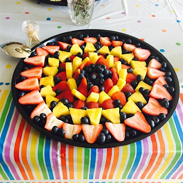 A fun little fruit spread I made with my niece for her 5th birthday! 