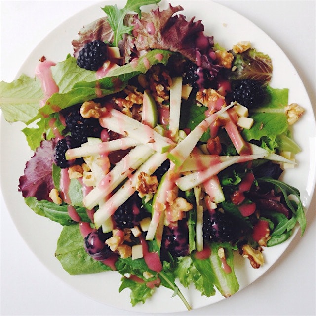 Fruits on veggies for lunch! 