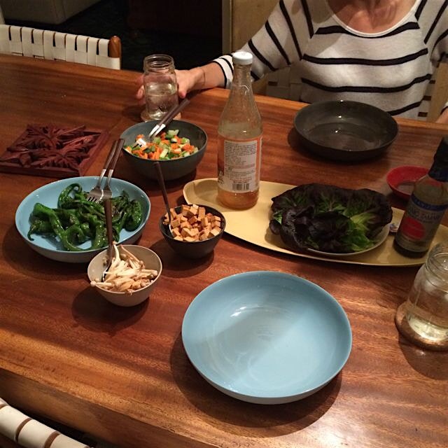 Lettuce wraps before