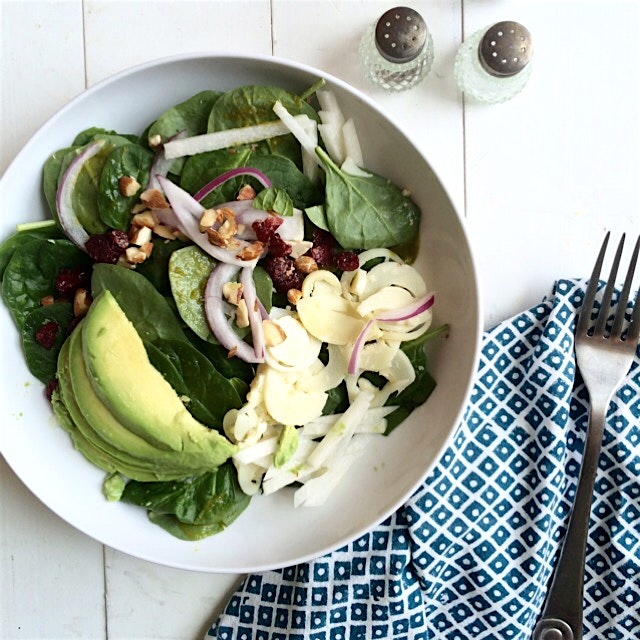 Lovely vegan salad from Terri!