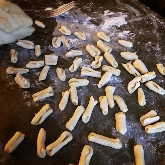 Last night's rainy day homemade cavatelli! nom. 