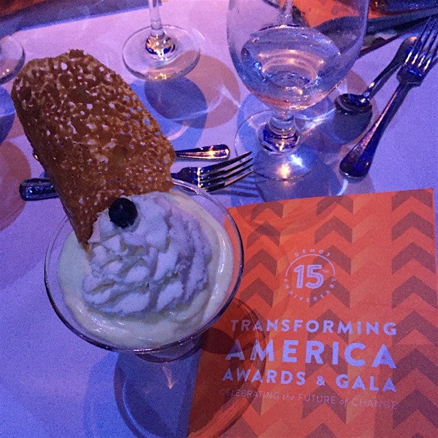 #demos15 gala dessert - a basic dish, but an amazing mix of people sharing food and working on so...