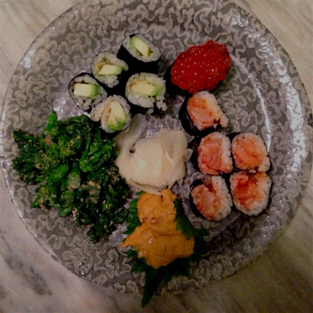 Friday night sushi takeout from our fav Alphabet City spot!