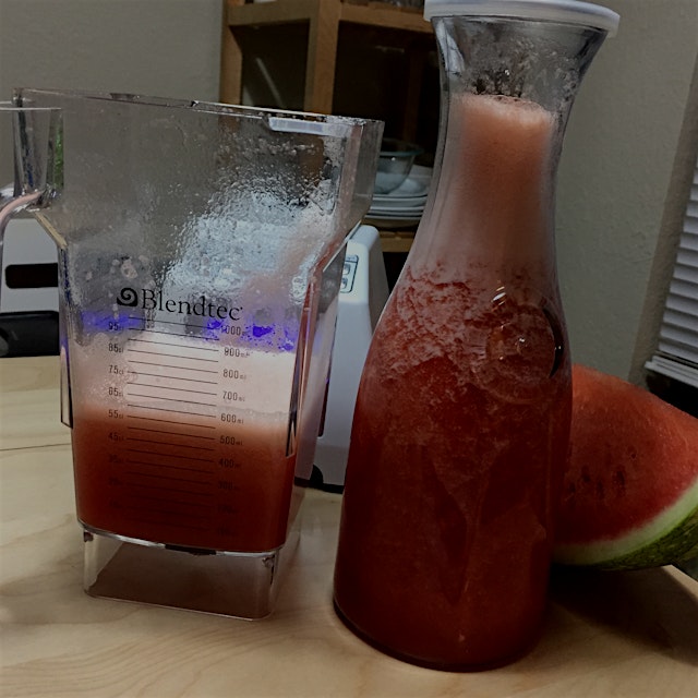 #juiced less than half of a #giant #watermelon for this #weird #rainy #texas #summer. #aguasfresc...