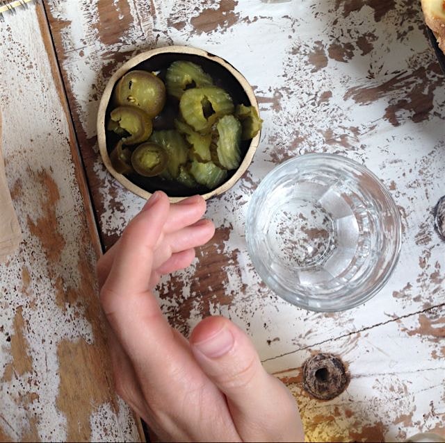 @bertomeans loves the pickles at Code!