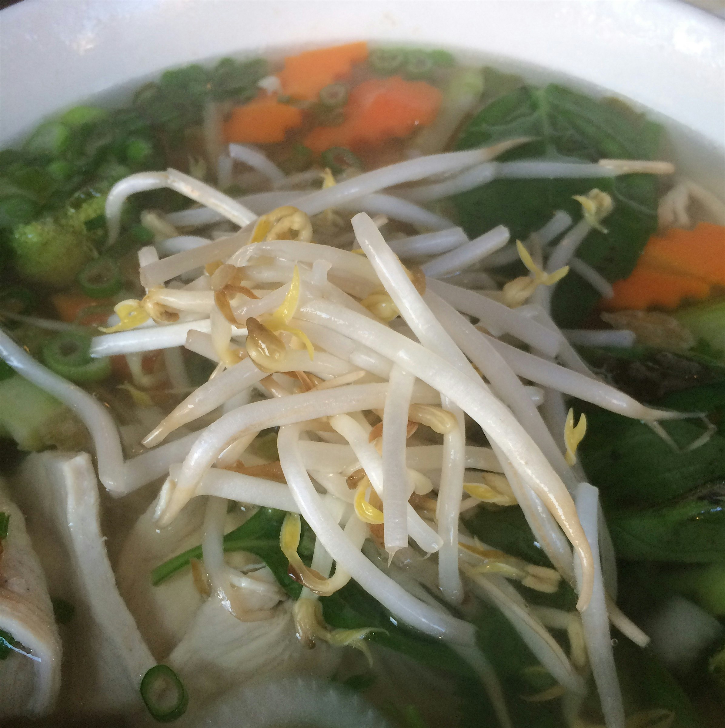 Eating my way home with pho! 