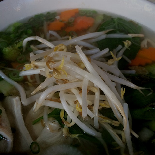 Eating my way home with pho! 