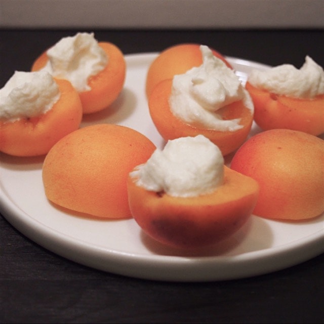 Teensy, tiny local apricots from the Greene Hill food coop. 