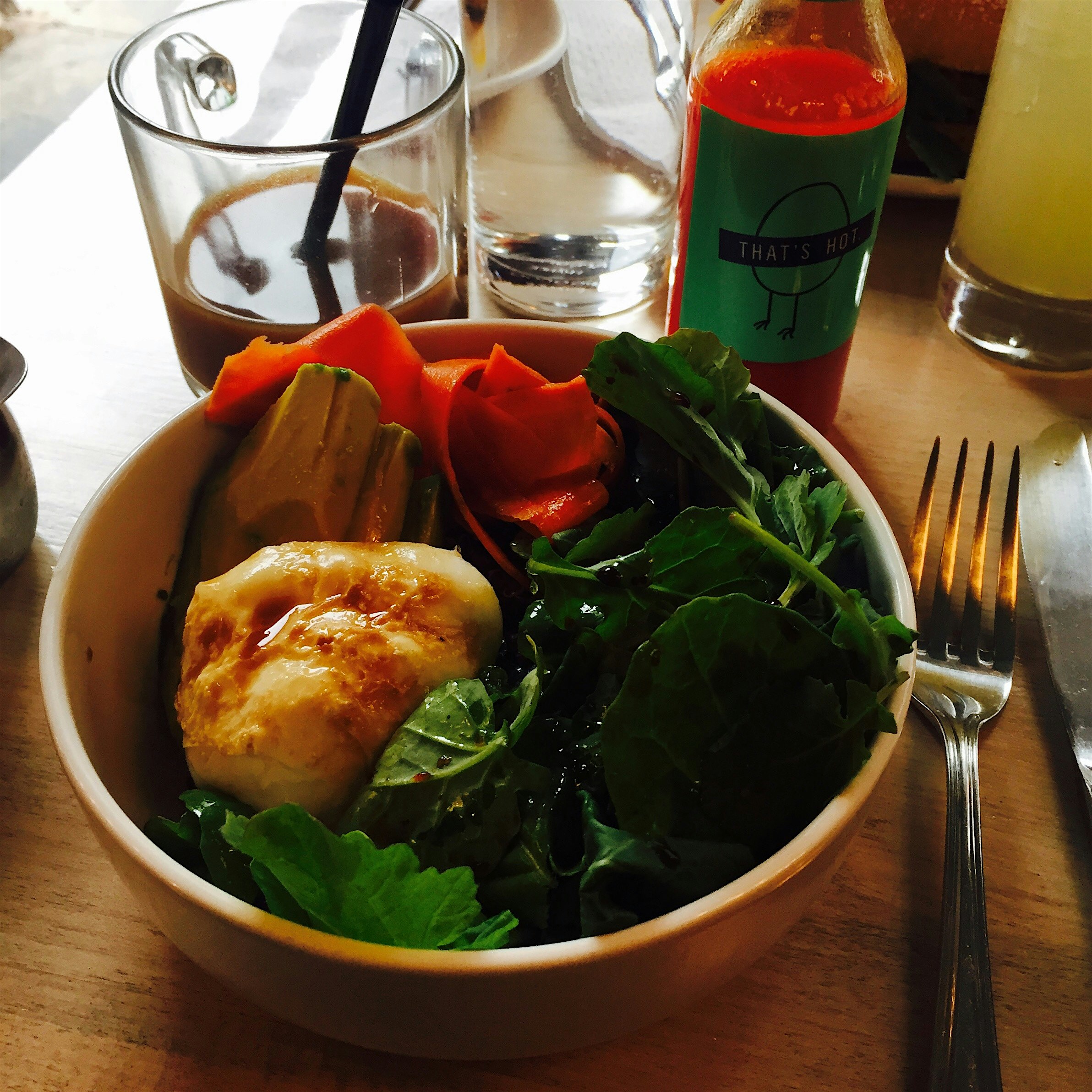 Breakfast with @swaggytiffa is always fab. Esp when hot sauce is involved 