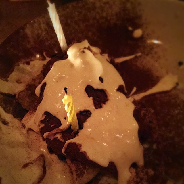 Celebrating with one delicious pile of sweetness. 