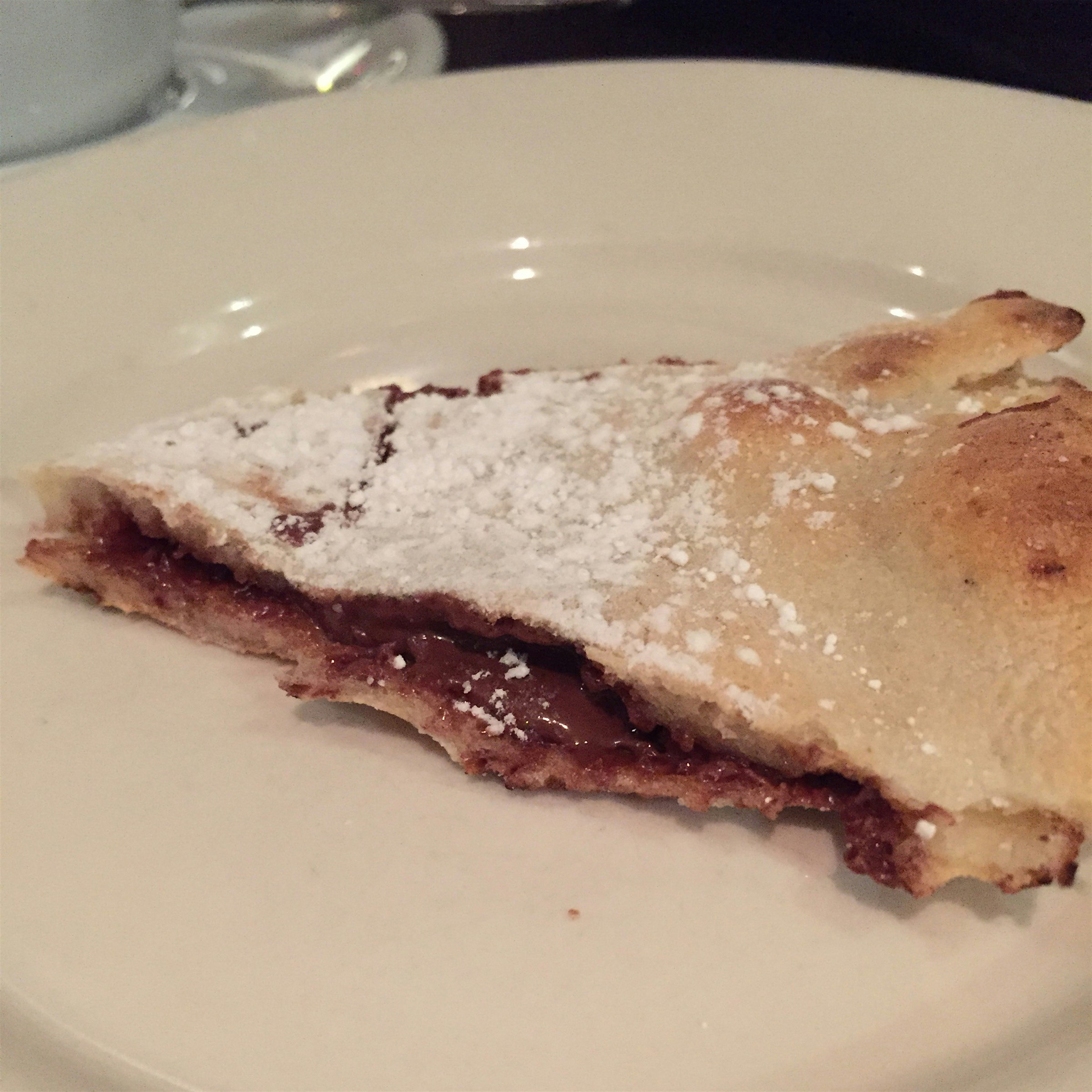 Gluten free Nutella pizza