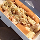 Had to get up close and personal with this crab roll. Buttered brioche x sprinkle of celery salt...