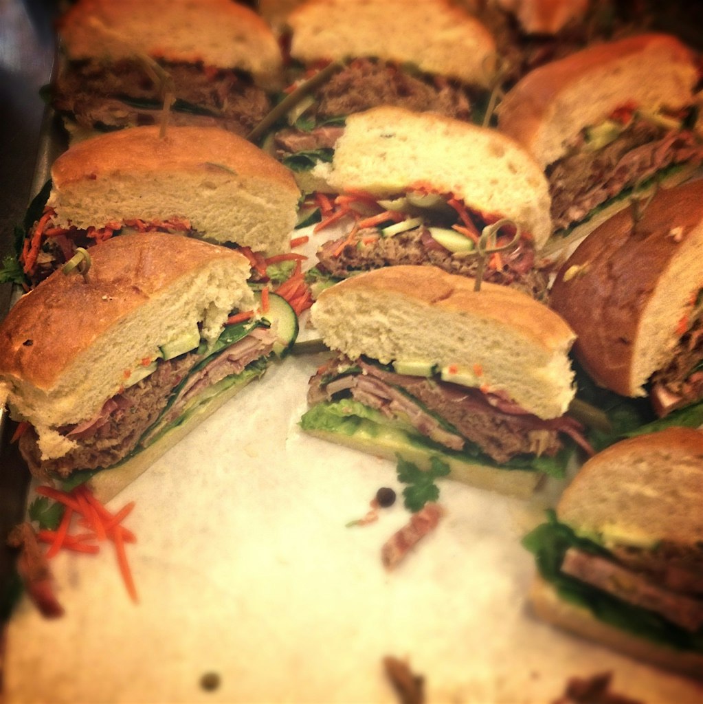 Bahn mi game is strong for family meal. 