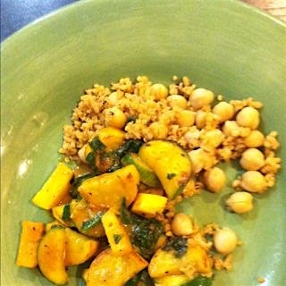 Yellow curry zucchini! 