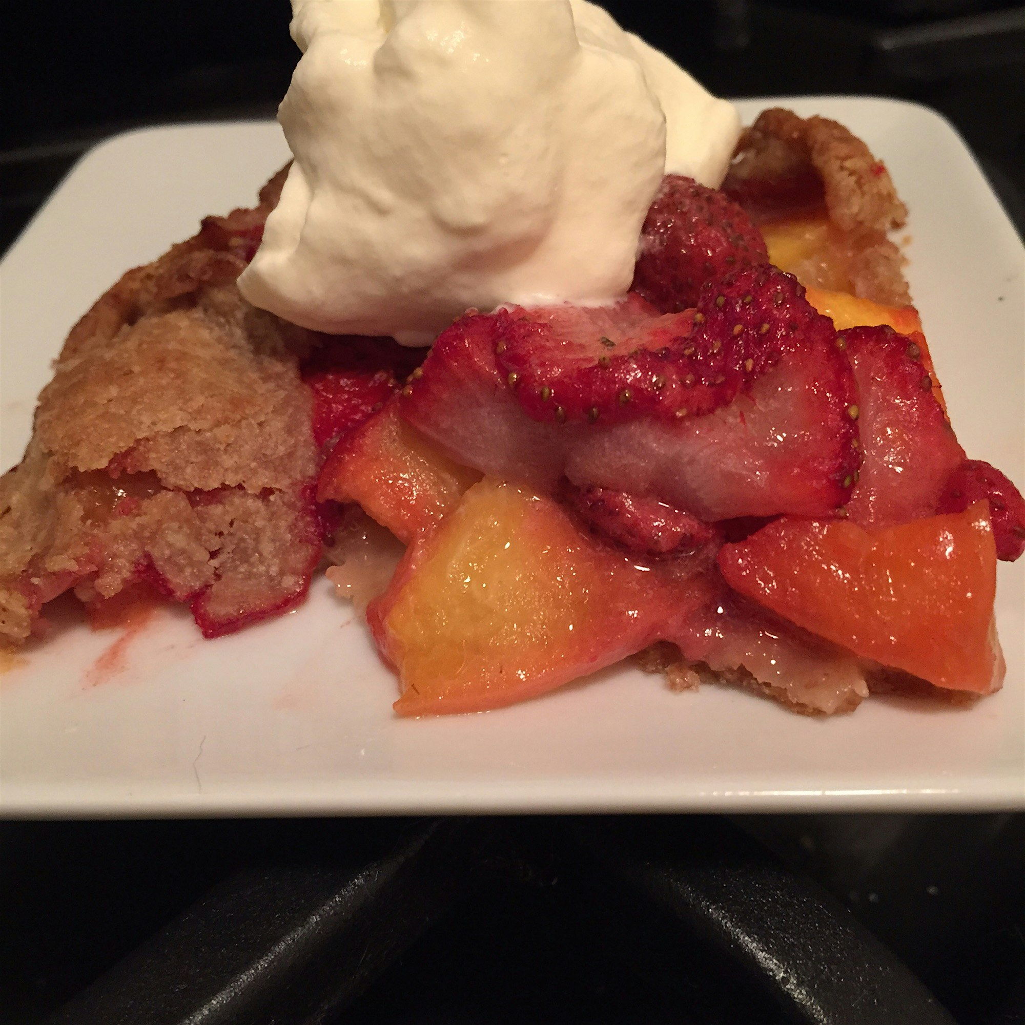 Strawberry peach crostata for Dad #fathersdayfood