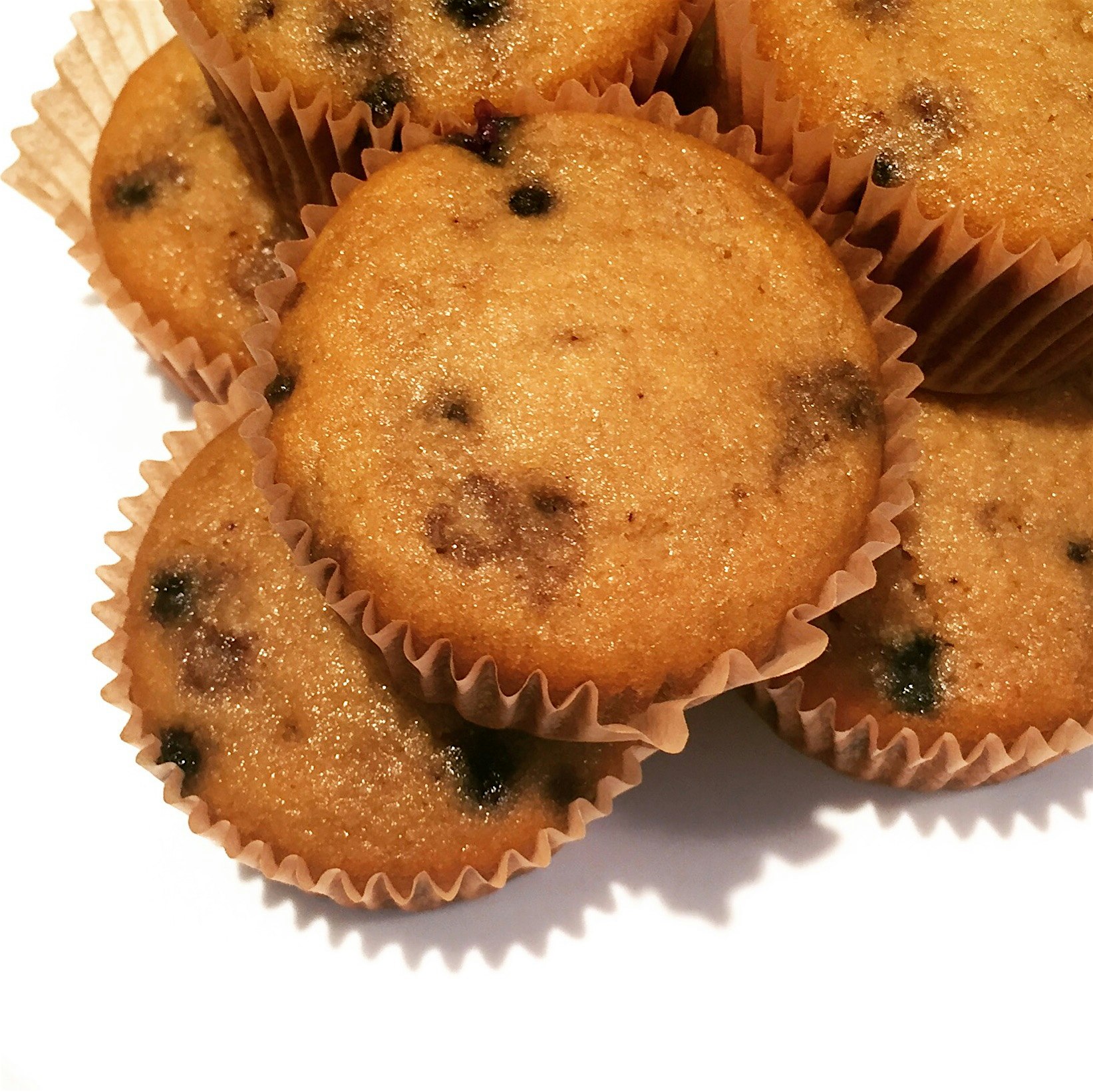 I use coconut flour for gluten-free blueberry muffins.