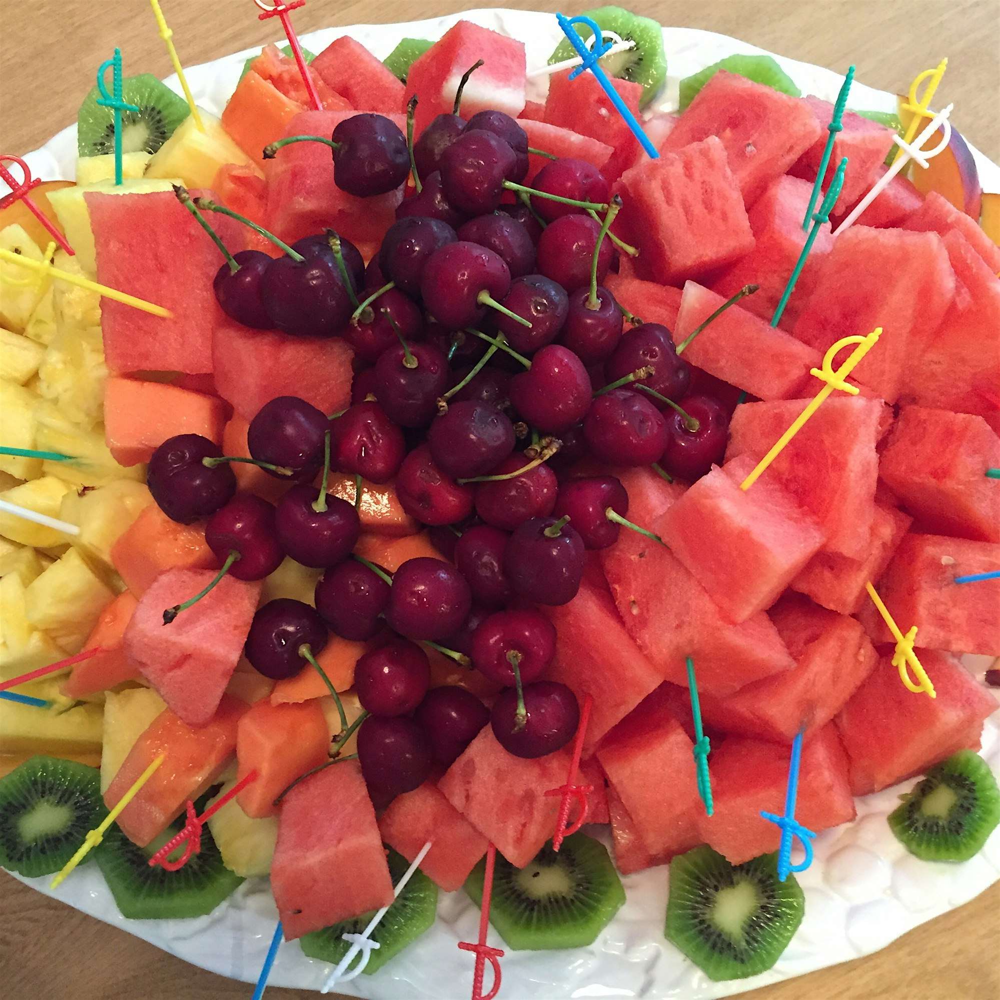 Fruit platter for our zumba party