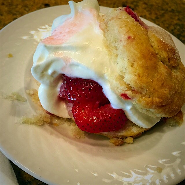 Homemade strawberry shortcake with fresh whipped cream. Made for a new season of Real Food Real K...