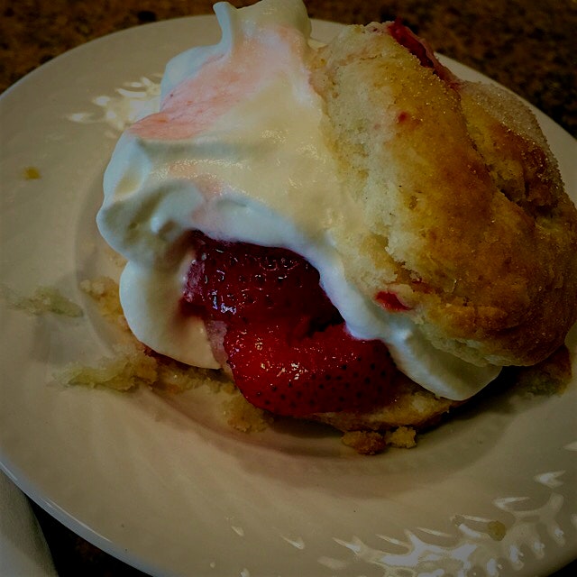Homemade strawberry shortcake with fresh whipped cream. Made for a new season of Real Food Real K...