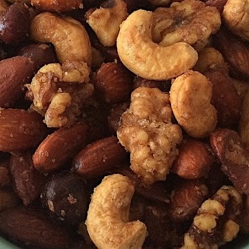 Roast nuts! The best snack.