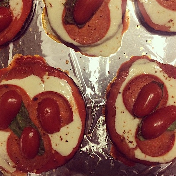 Eggplant pizzas!