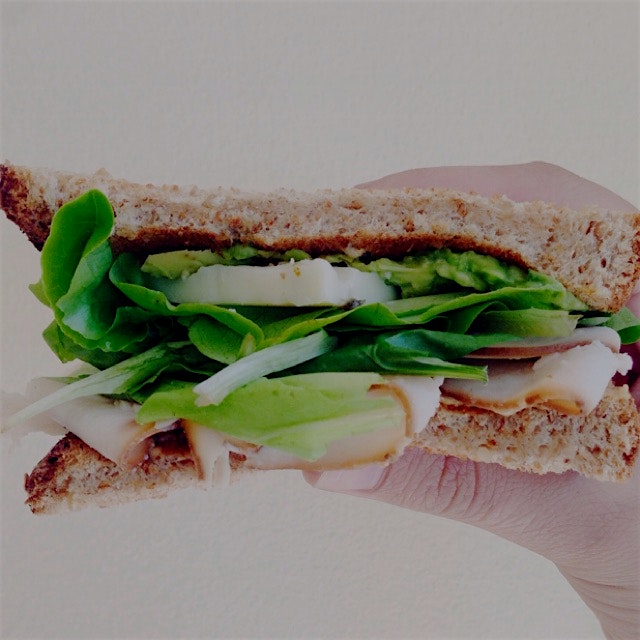 I was craving a classic sandwich today. Smoked turkey, avocado, pepper jack cheese, and lettuce o...