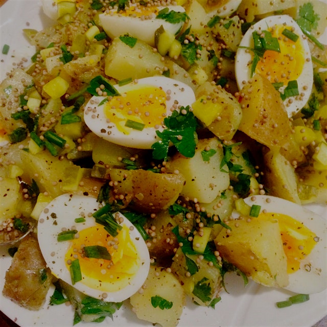 Potato Salad with Seven Minute Eggs 