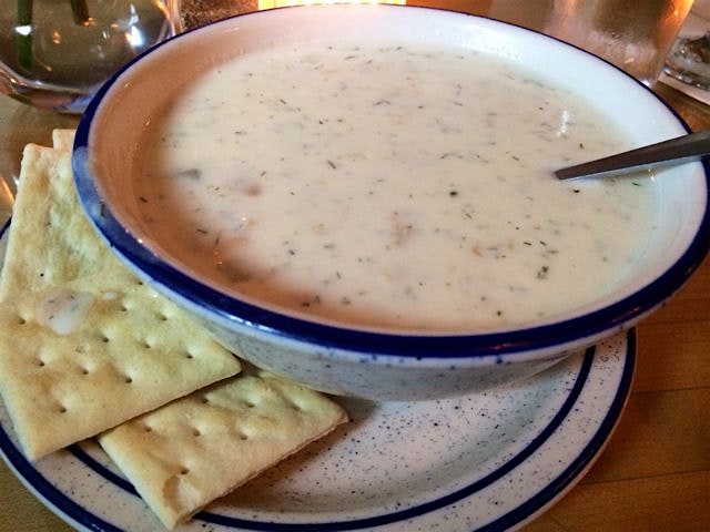 Best clam chowdah in the world. @BlackPearl #newportri