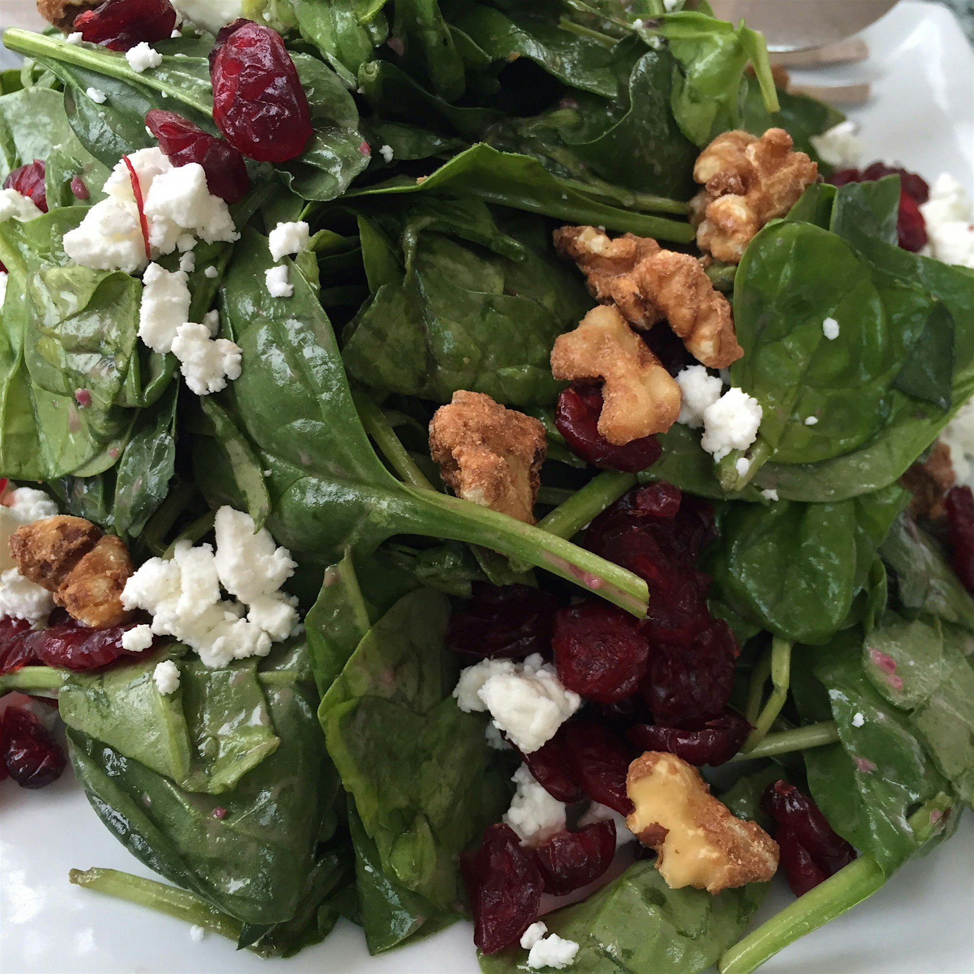 Spinach and goat cheese salad - simple and lovely
In Middletown NY
