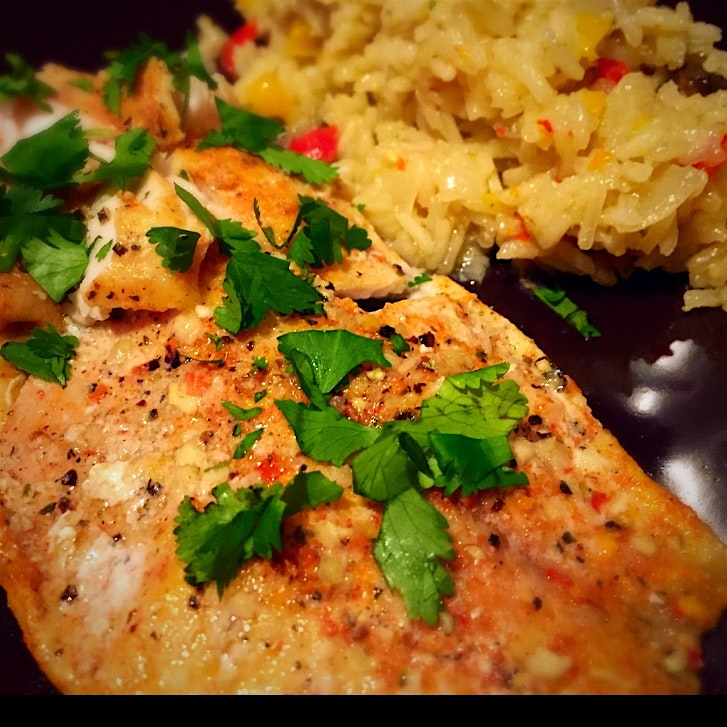 Oh yes! Made tilapia on the grill tonight, accompanied by veggies in jasmine rice. So yummy, topp...