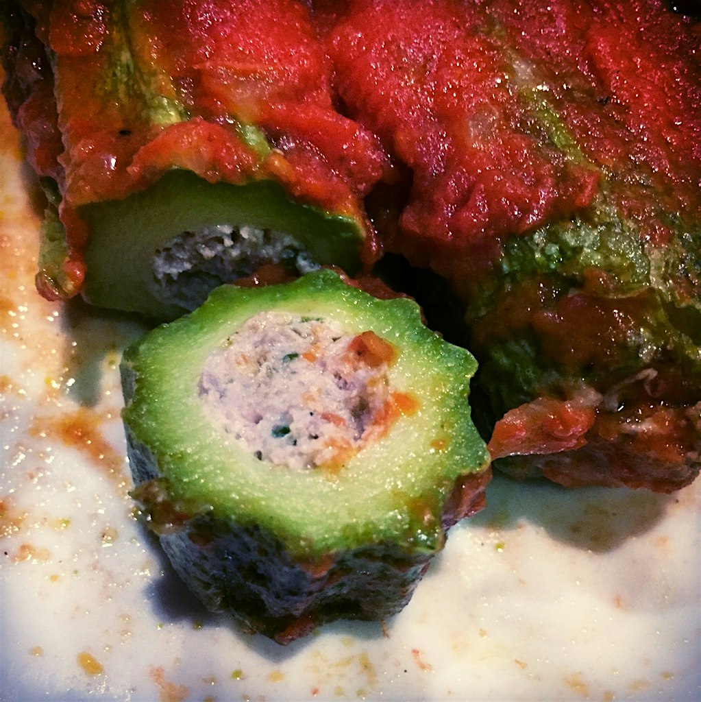 Phenomenal stuffed zucchini in Rome! 