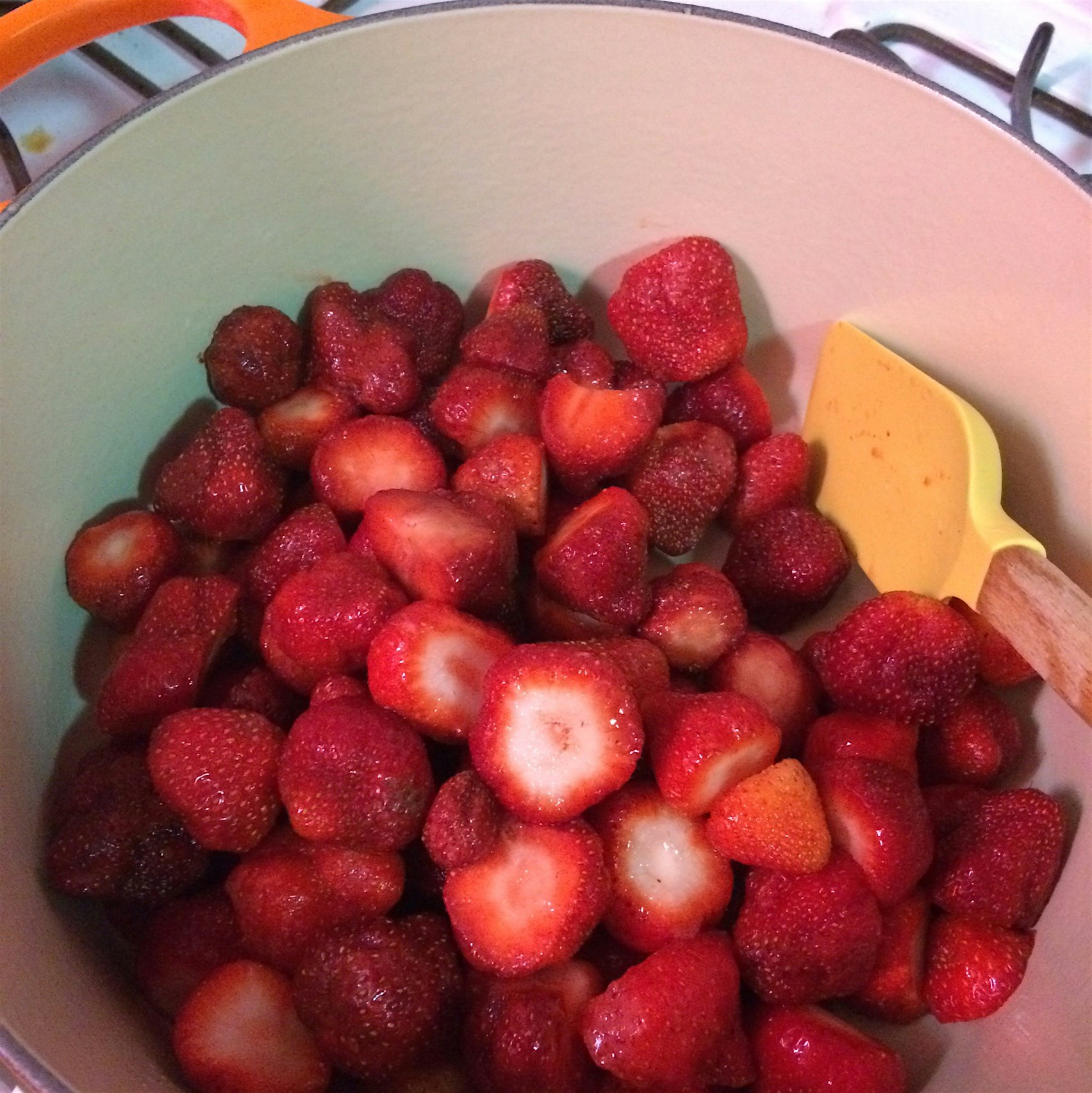 It's a sweltering night, why not take these strawberries and jam them?