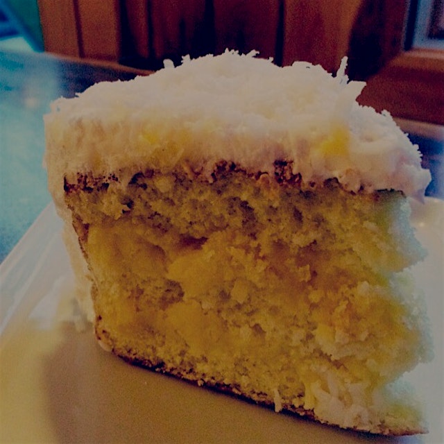 A slice of heaven. Coconut layer cake from the Scratch Baking Co. Portland Maine