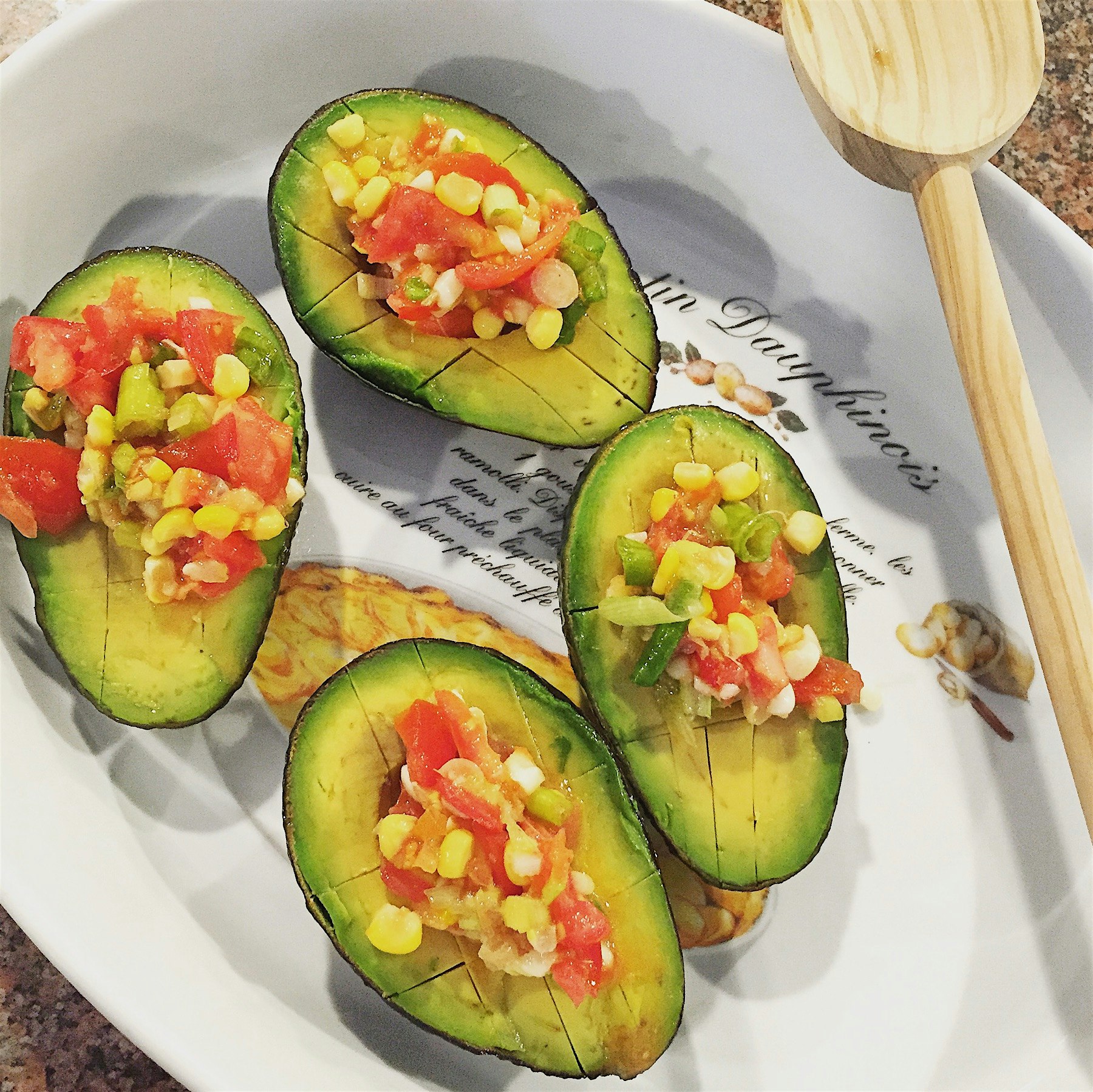 Loving on my stuffed avocados!! 