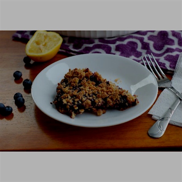 The latest recipe on my food flog, Blueberry Oatmeal Crumble Bars