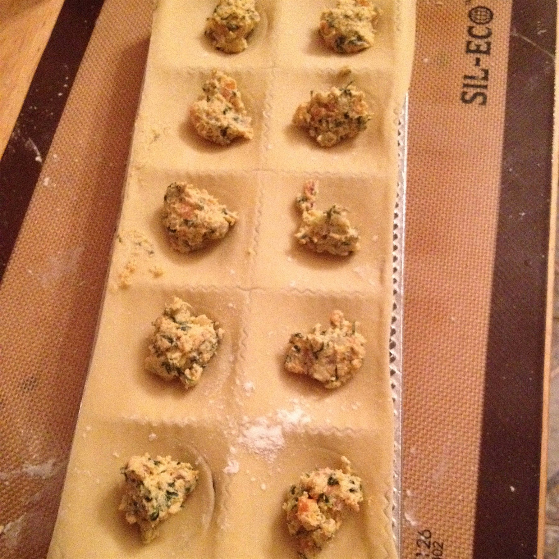Homemade veggie ravioli from scratch!