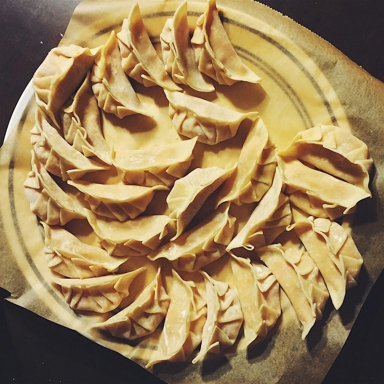 Sweet potato and coconut dumplings