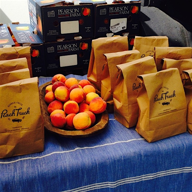 The peach truck finally came to NYC. 