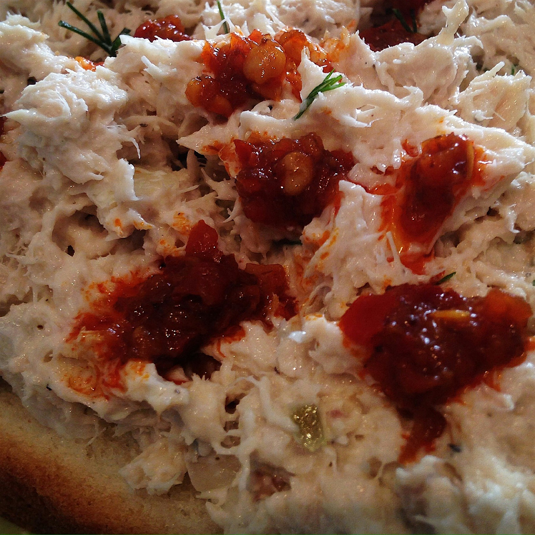 Cold, cold tuna salad. Hot hot Chilli Sambal! #auriasmalaysiankitchen #thesamballady #brooklyn #n...