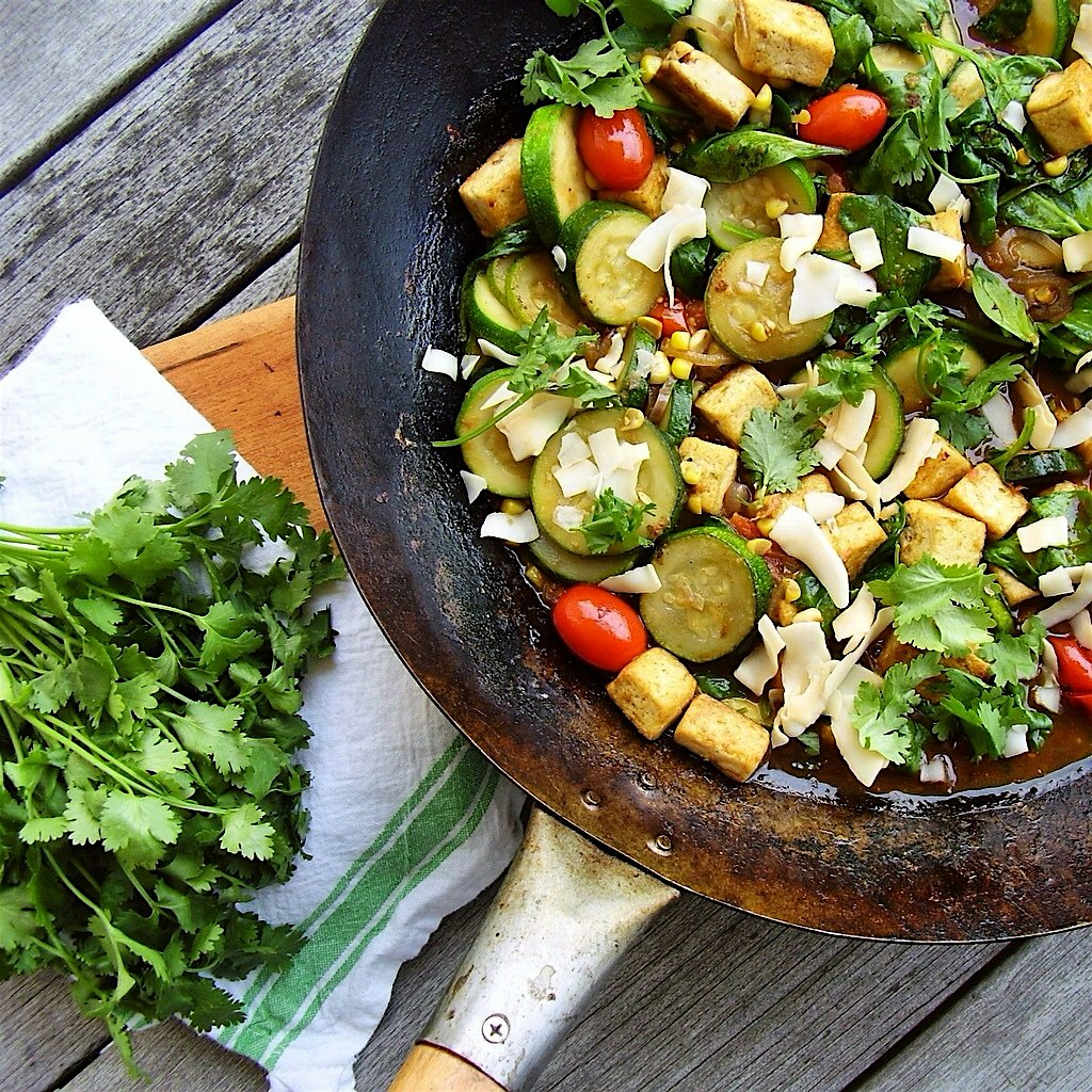 summer vegetable coconut curry http://jackienewgent.com/2015/07/curry/