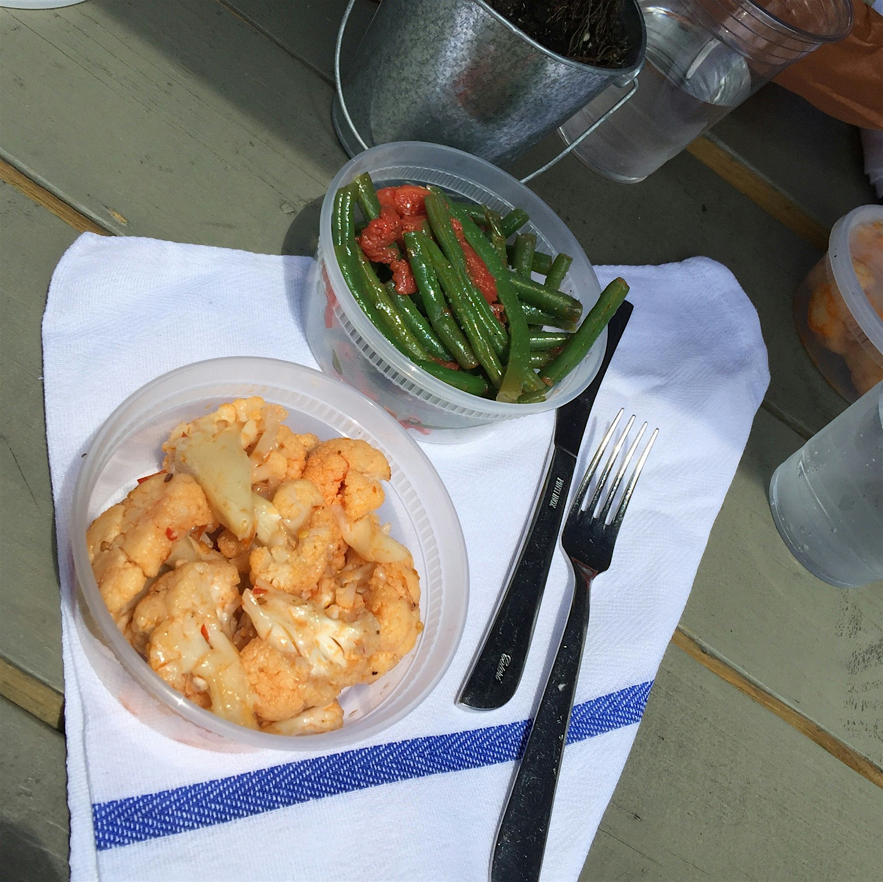 Rooftop work lunch with #jcsmostwanted! 