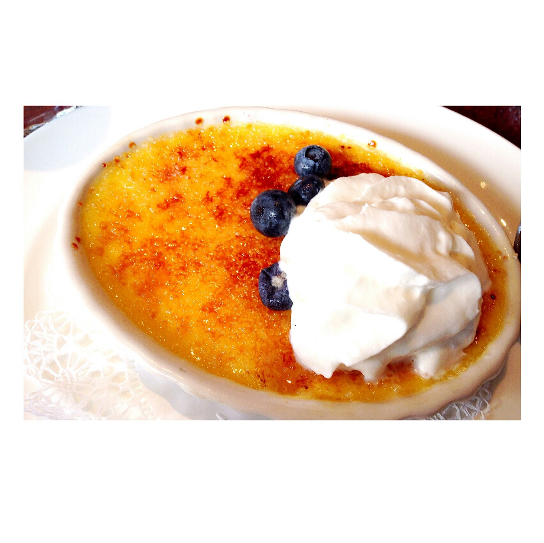 Lilikoi (passion fruit) Crem Brûlée. 