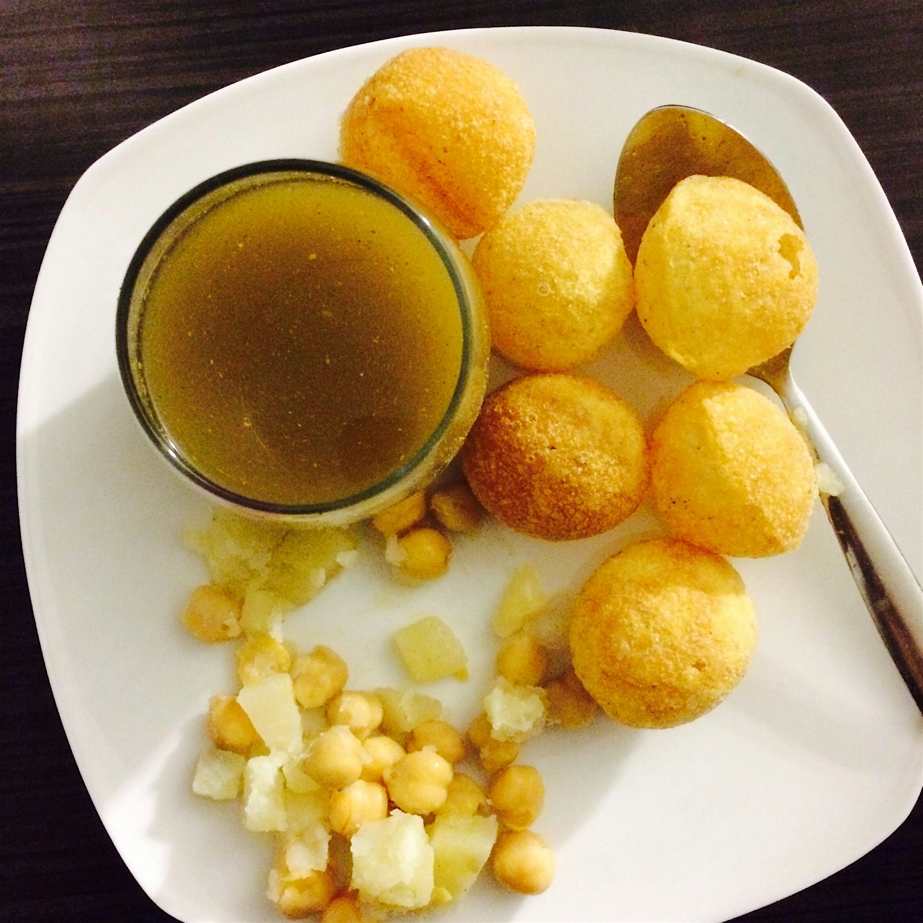Family dinner of my absolute favorite - pani puri! 