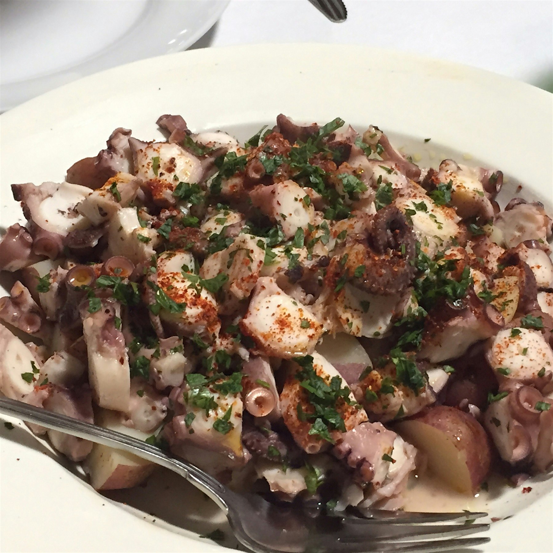 Second course at my cider pairing pop-up family style feast in a gelato factory. Cannot tell you ...