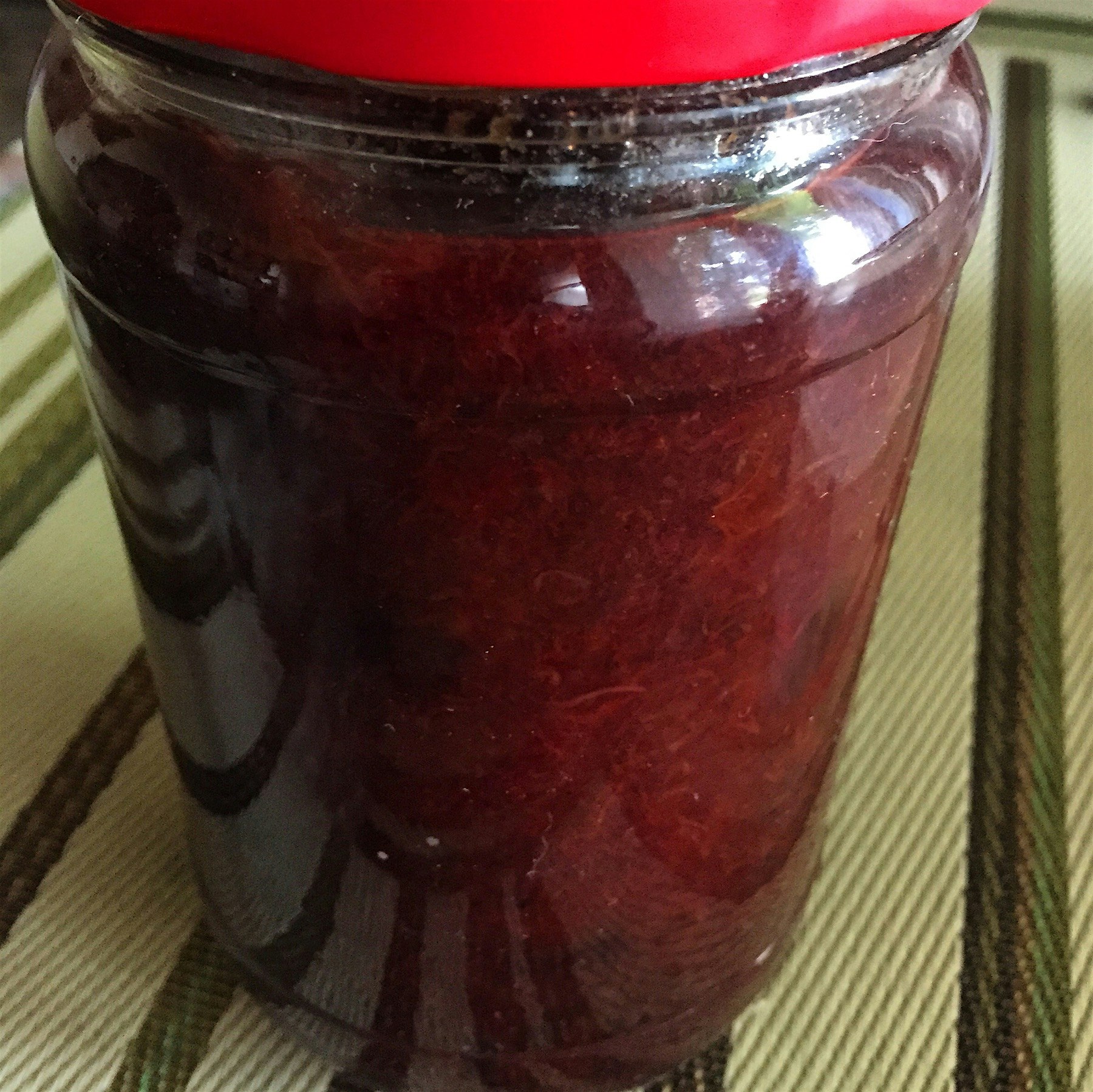 Homemade jam from plums from a Purpledinner host!