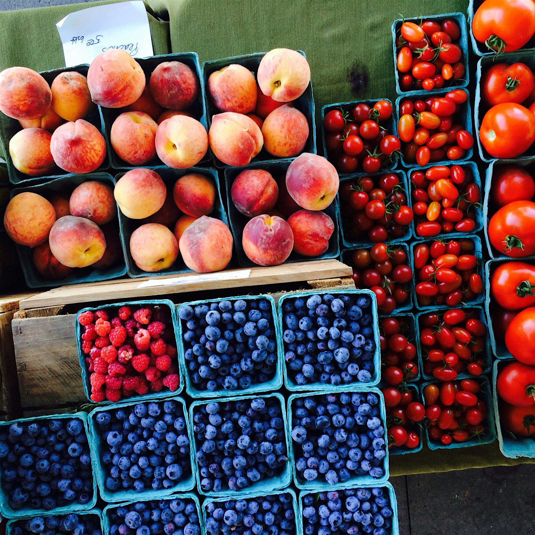 A rest stop seriously worth resting at. Thanks to tasteNY for setting up a little farmers market ...