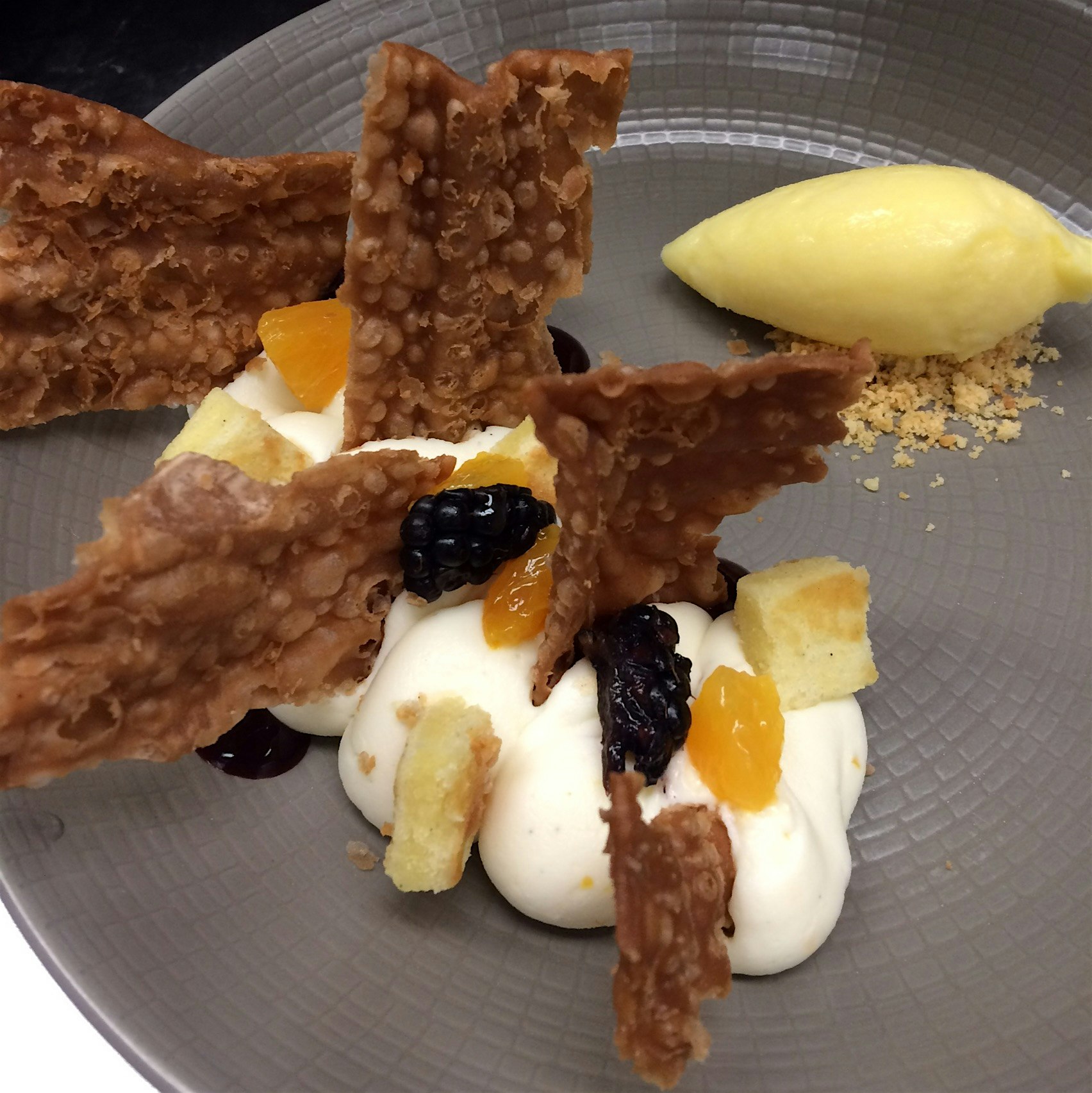 A deconstructed cannoli to finish your summer meal.