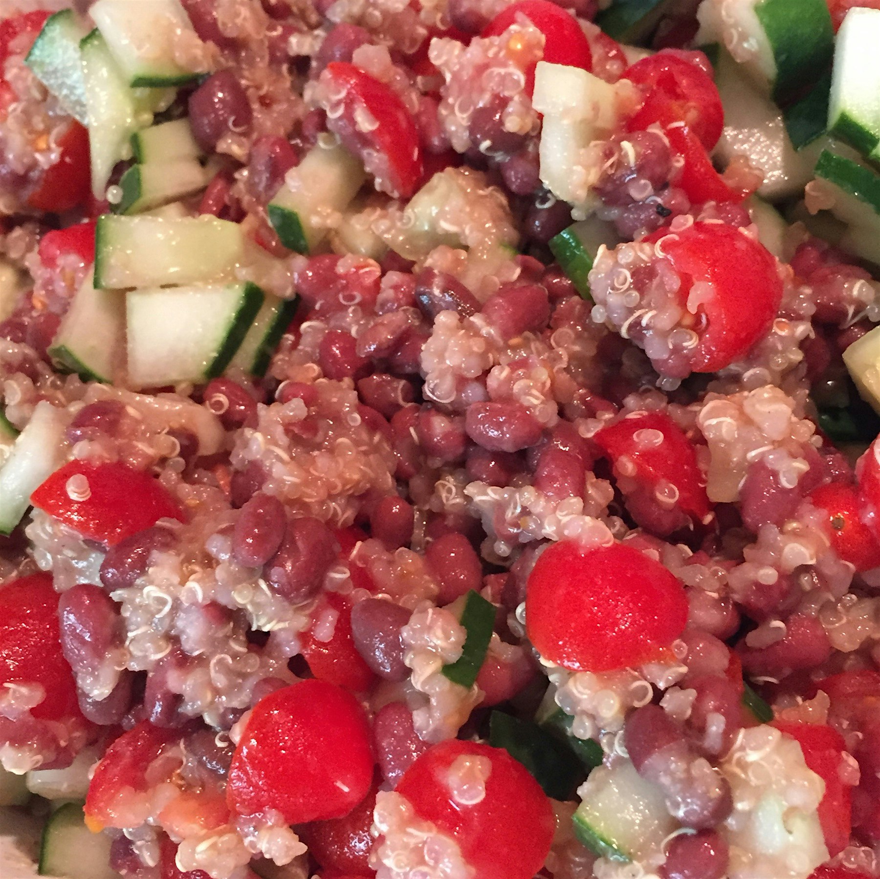 Red stuff makes quinoa salad just lovely #redeats
