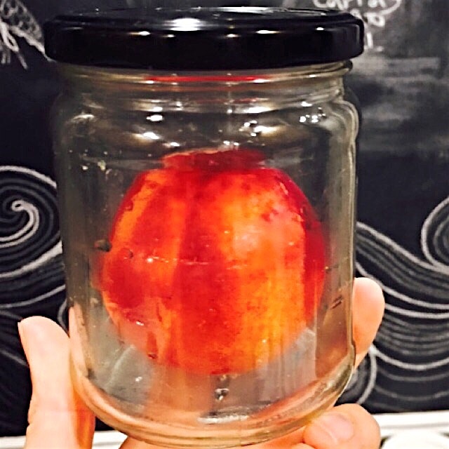 Peach to go! No bruises ahead... #ilovepeachseason