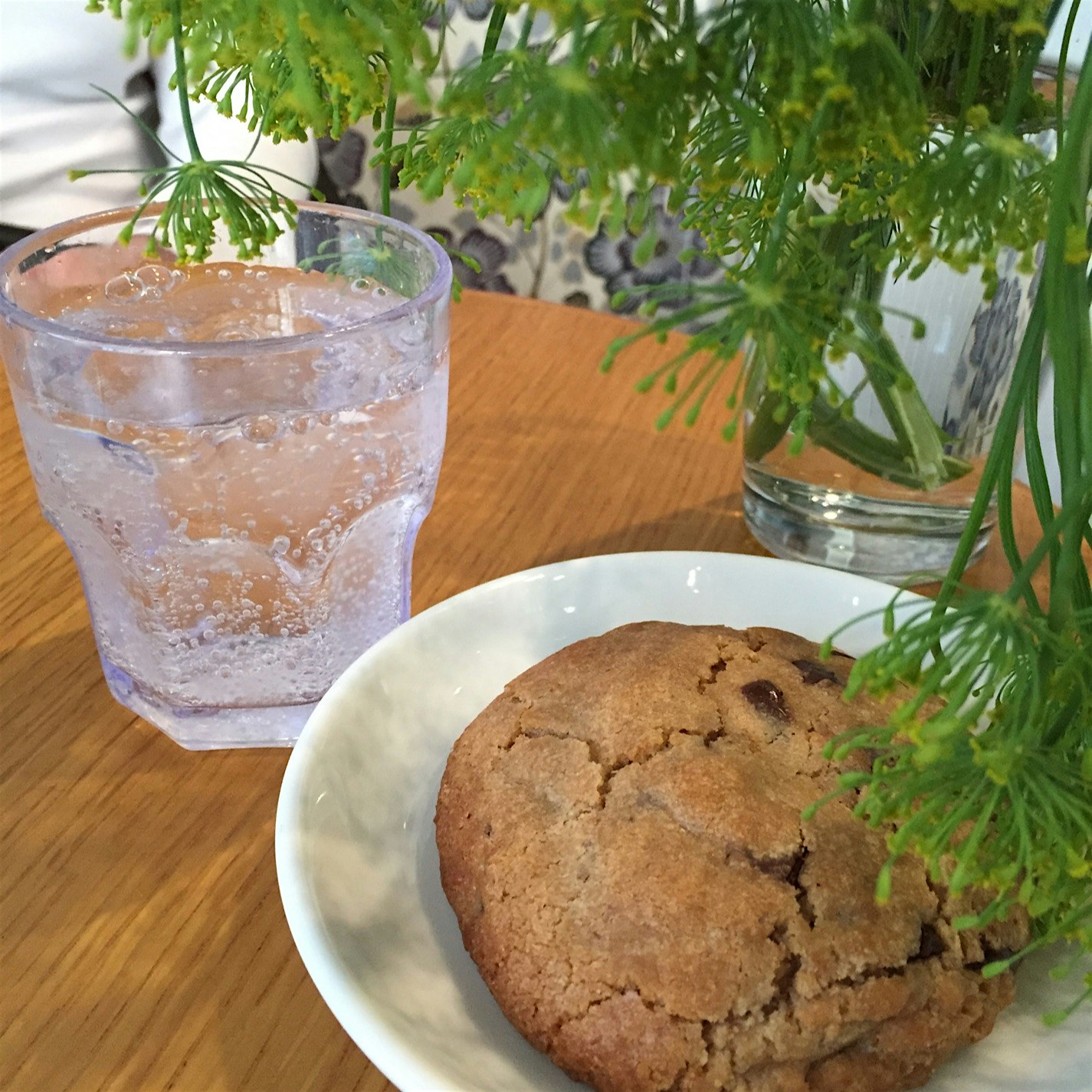 Dill from Rise and Root farm at the union square greenmarket and the best still warm chocolate ch...